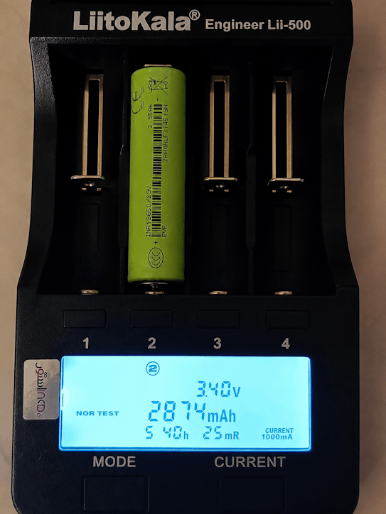 eve 29v 2900mah باطزی
