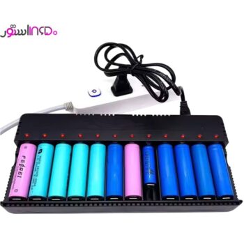 شارژر باتری 12 تایی لیتیوم-یون و نیکل با قابلیت قطع خودکار مدل HD-8994B