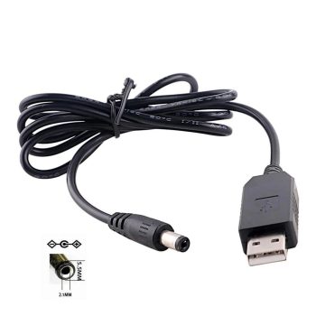 کابل تبدیل usb به 12 ولت