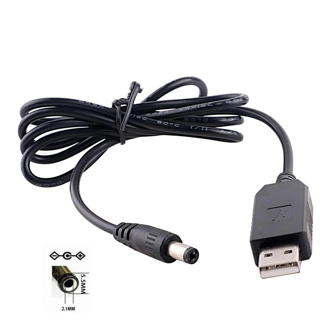 کابل تبدیل usb به 12 ولت