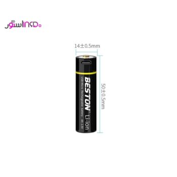 باتری قلمی شارژی micro usb beston